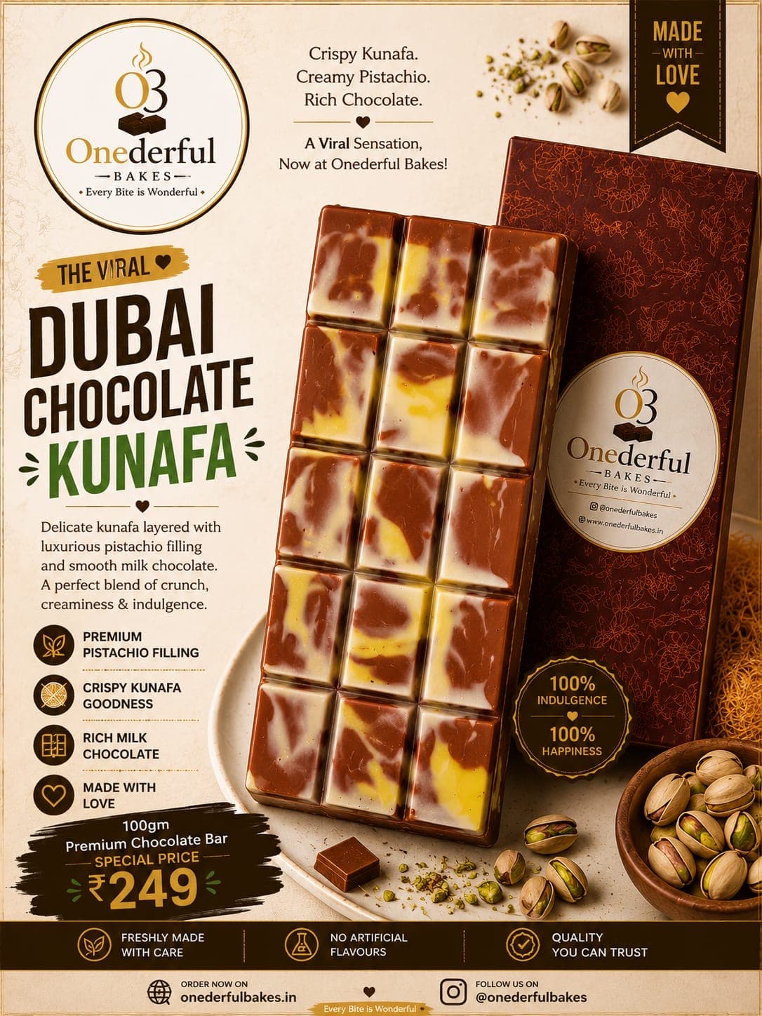 Chocolate kunafa Bar — Bars & Bites