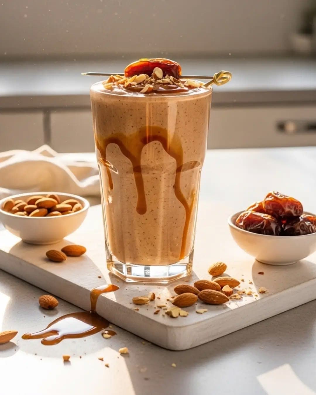 Banana dry fruit smoothie